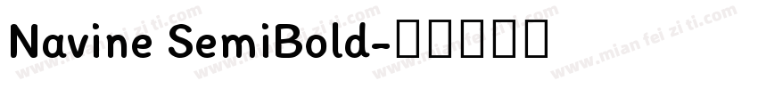 Navine SemiBold字体转换